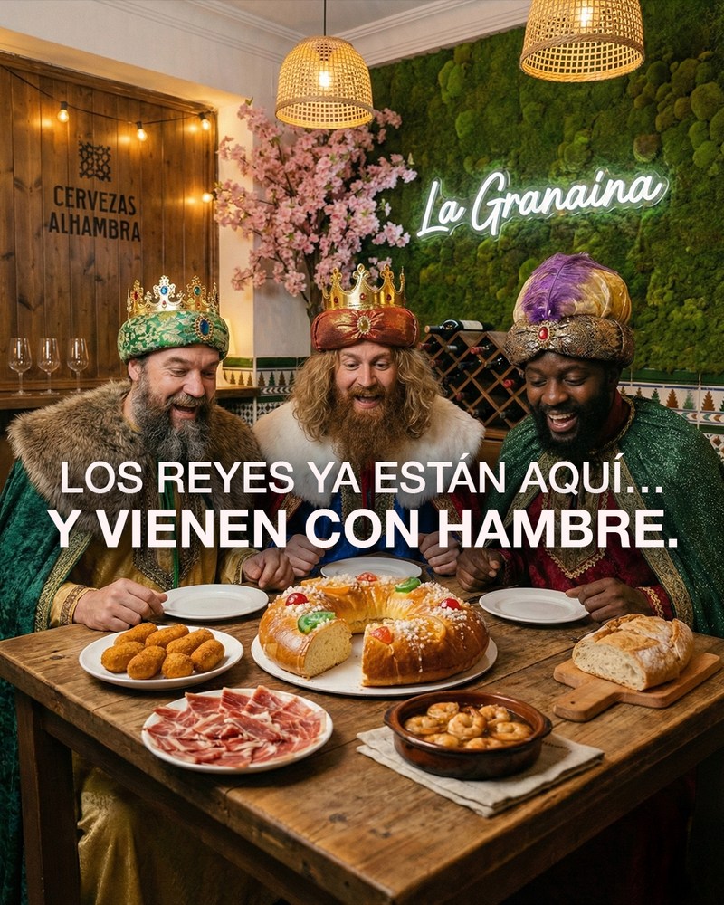 La Granaína — seasonal restaurant campaign graphic