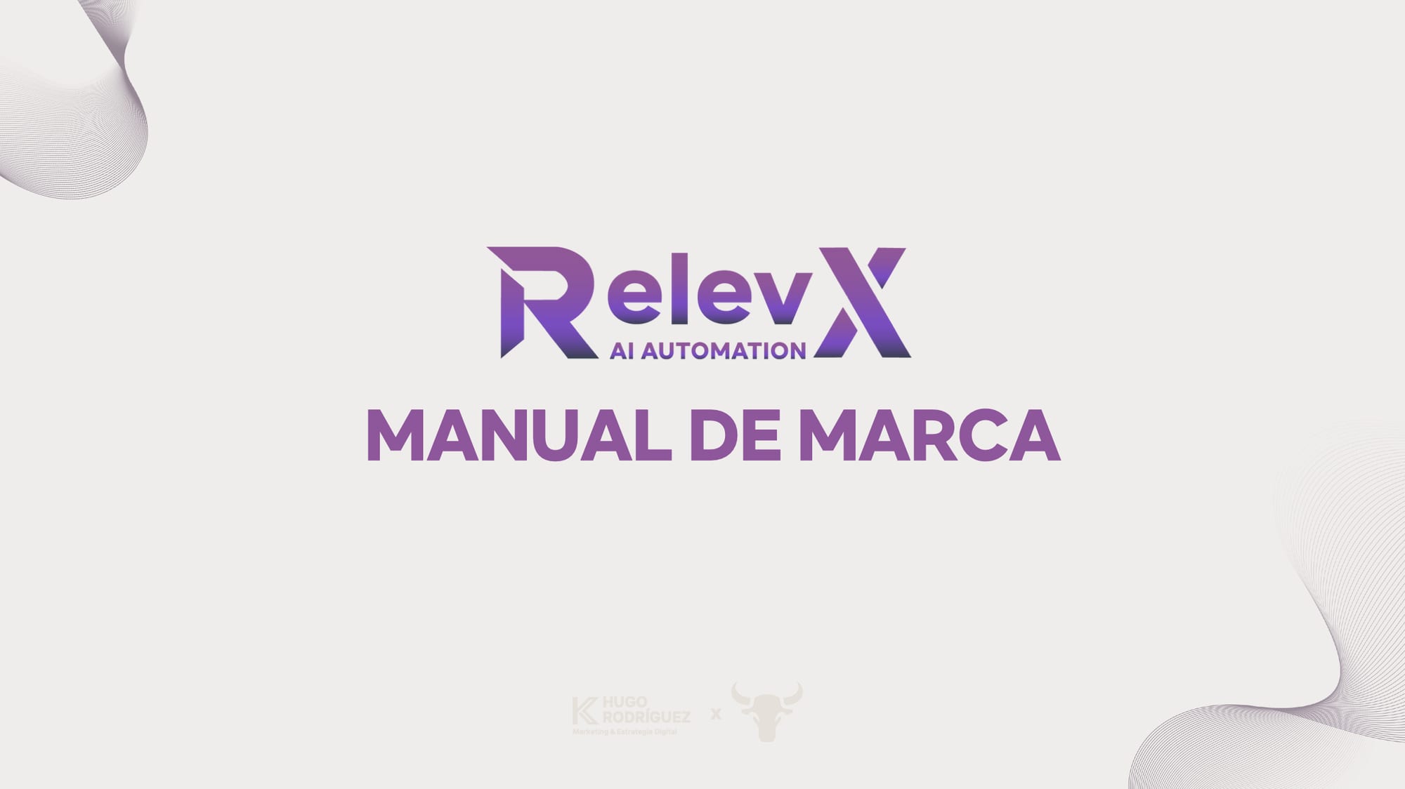 Cover of the RelevX brand manual