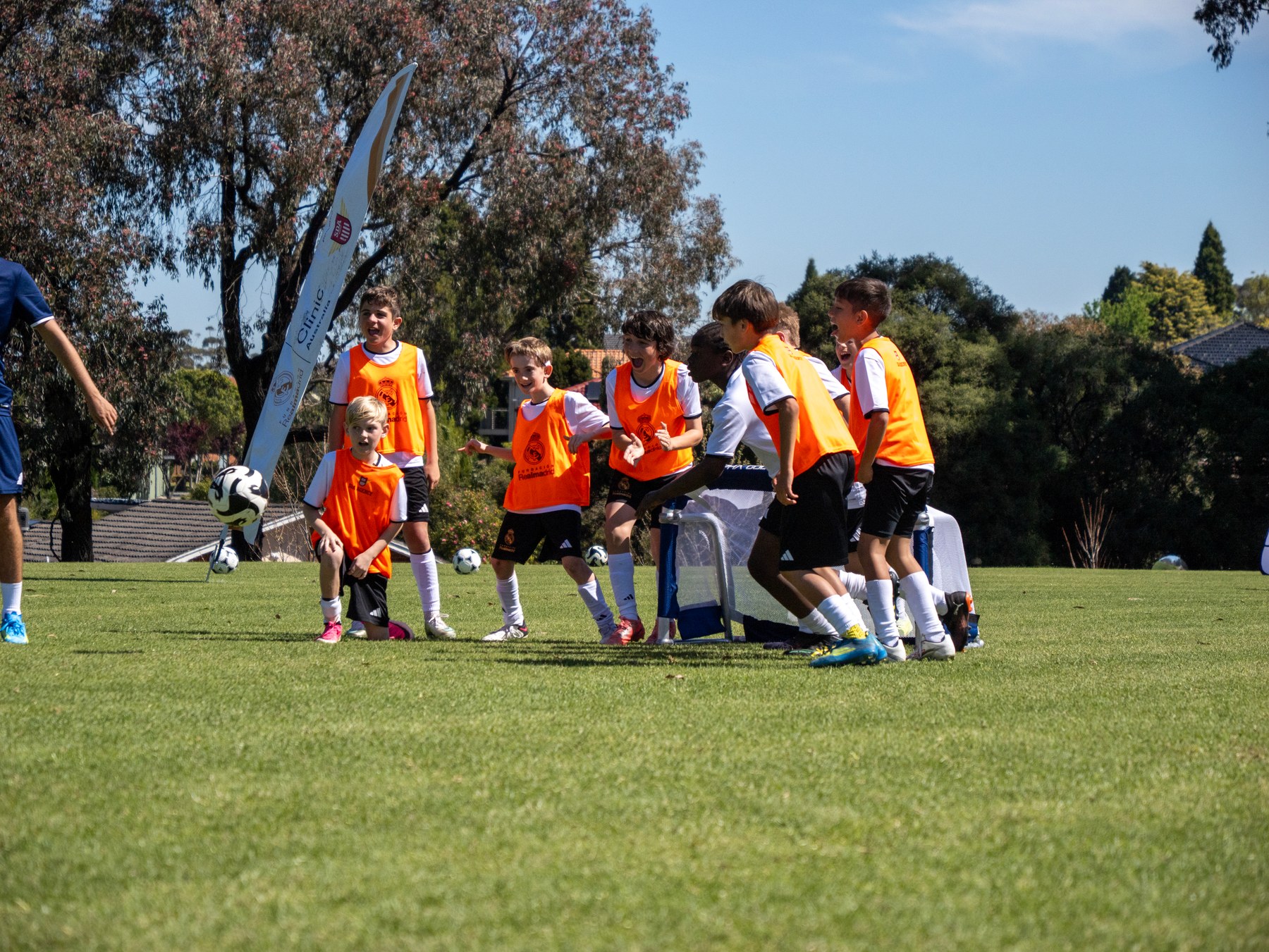 Group training at the SDA Agency football campus