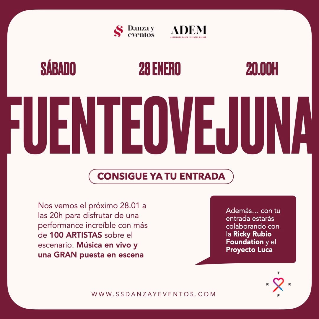 Social poster for the A flor de piel performance